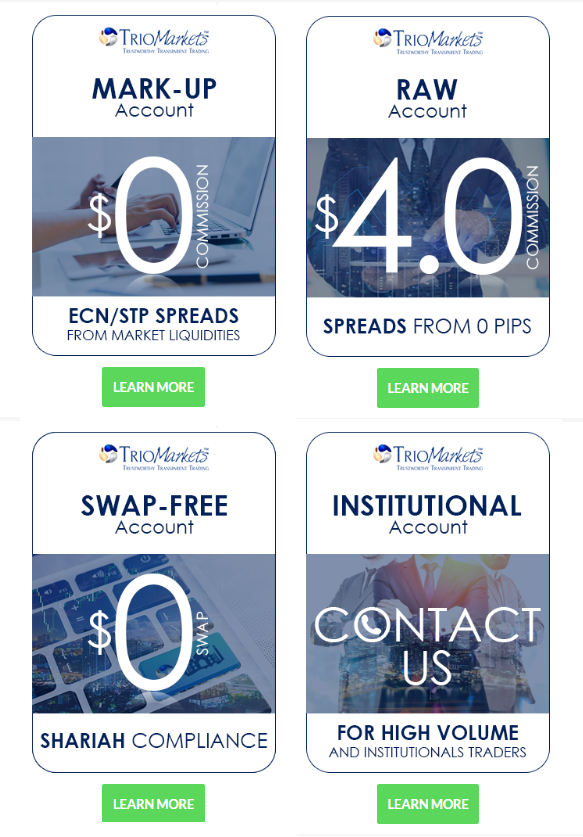 TrioMarkets trading platforms